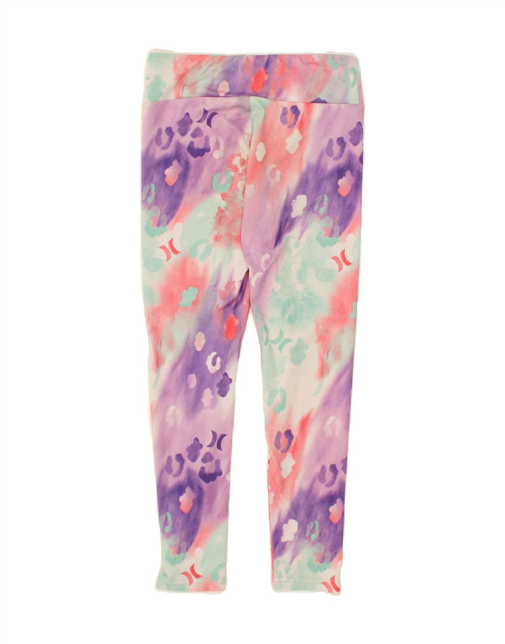 HURLEY Womens Leggings UK 12 Medium  Multicoloured Tie Dye Vintage Hurley and Second-Hand Hurley from Messina Hembry 