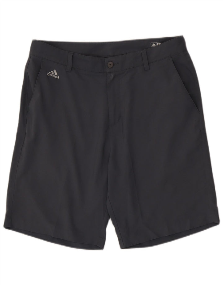 Adidas Herren Climalite Chino Shorts W34 Large Grau Polyester