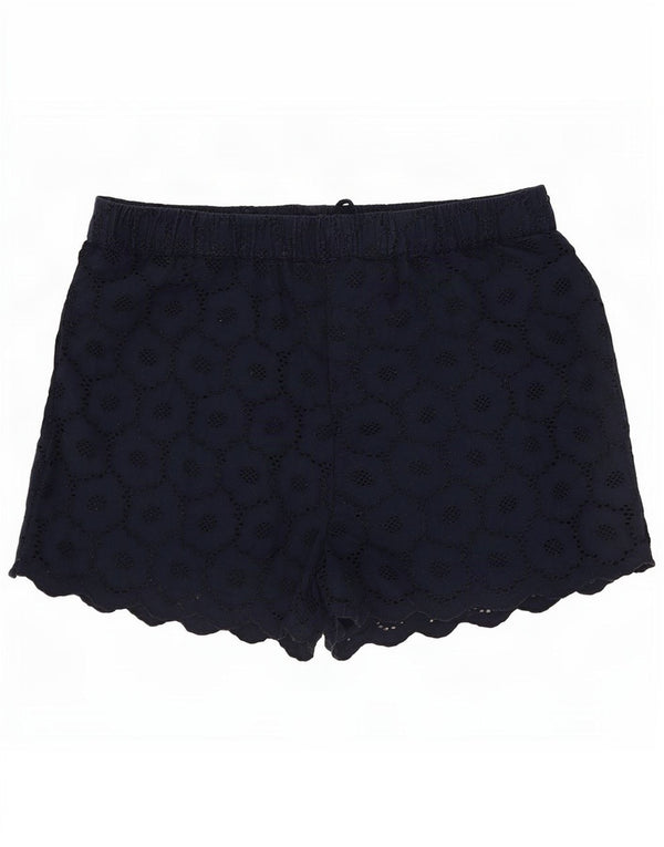 Jack Wills Damenshorts UK 12 Medium W30 Marineblaue Baumwolle mit Blumenmuster
