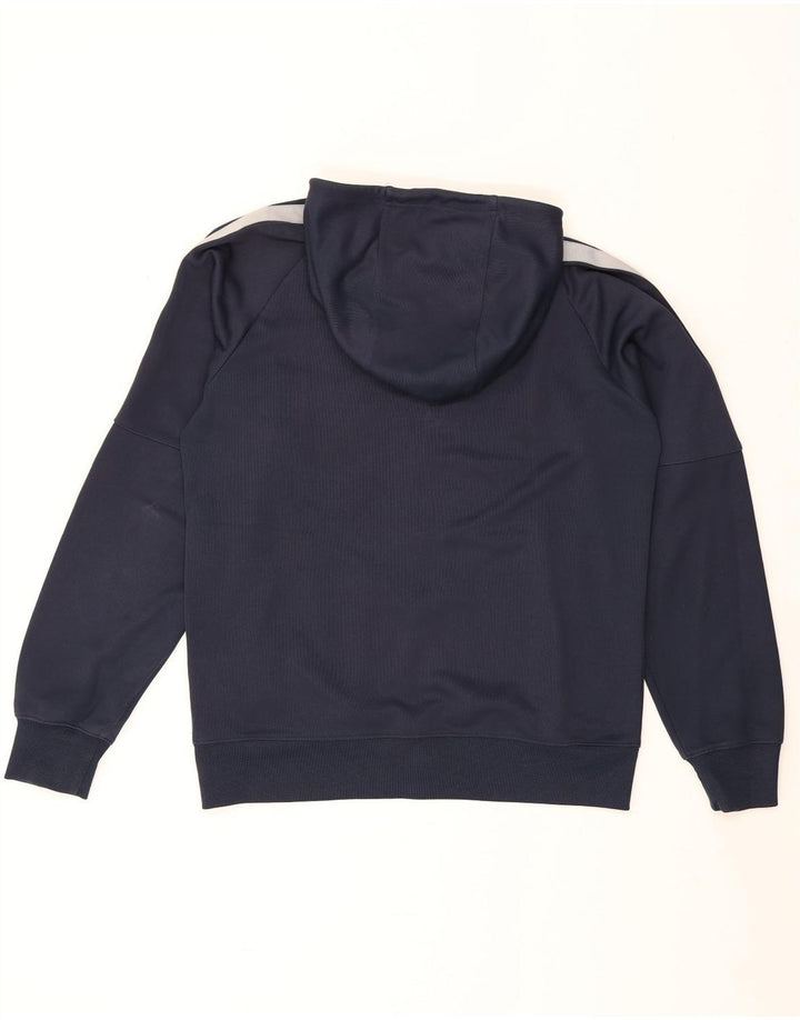 Nike Herren-Kapuzenpullover mit Reißverschluss, mittleres Marineblau, Farbblock-Polyester