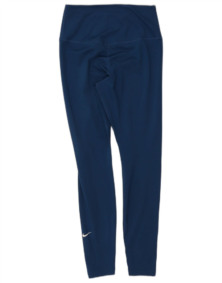 Nike Damen Dri Fit Leggings UK 8 Small Marineblau Polyester