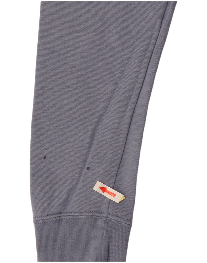 NIKE Damen Sweatshirt Pullover UK 14 Mittelblaue Baumwolle