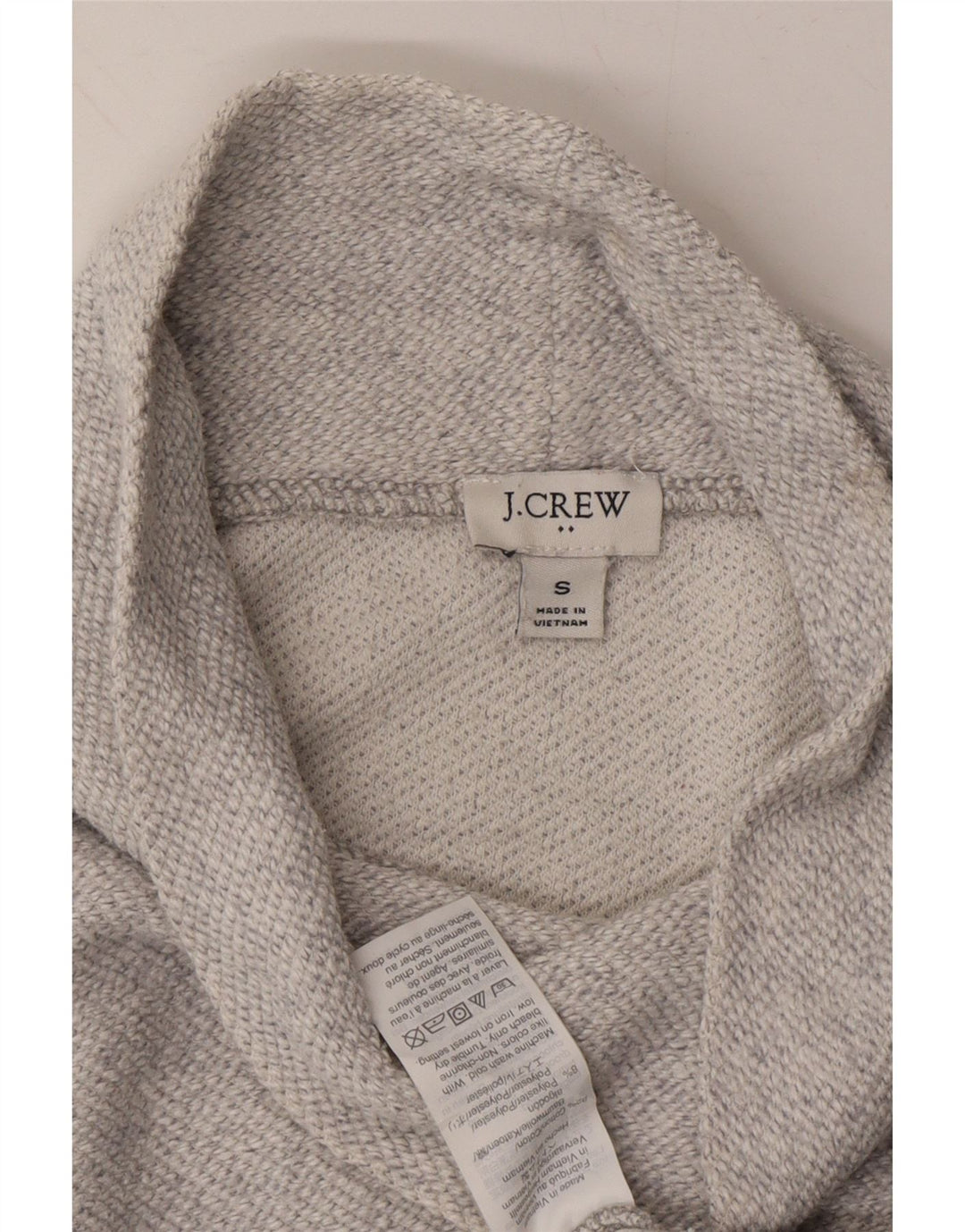 J. CREW Womens Sweatshirt Jumper UK 10 Small Grey Cotton Vintage J. Crew and Second-Hand J. Crew from Messina Hembry 