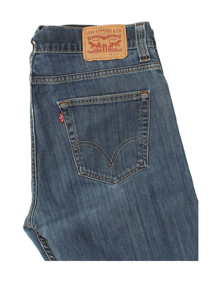 LEVI'S Herren Straight Jeans W38 L32 Blaue Baumwolle