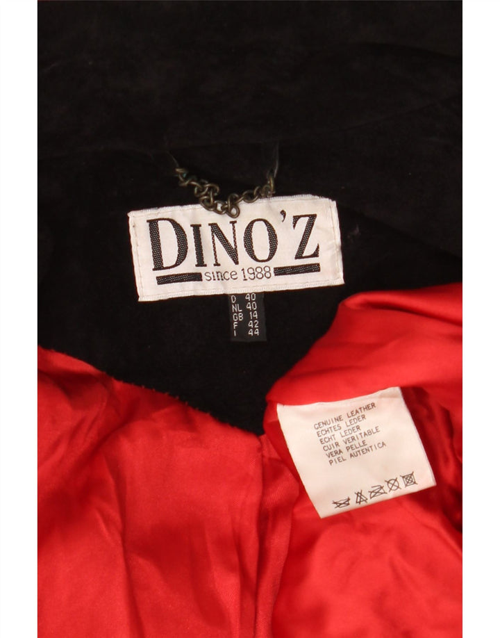 DINO' Z Damen Übergroßer Windjacke mit Kapuze, UK 14, Mittelschwarz
