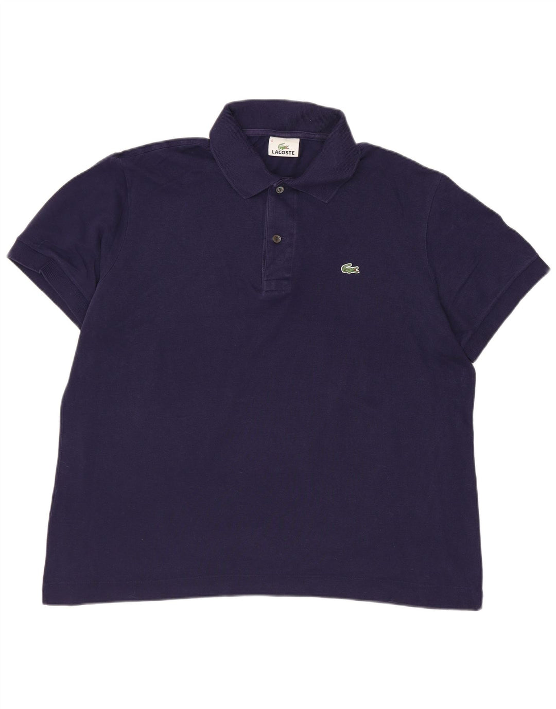 Lacoste Herren-Poloshirt, Größe 5, groß, marineblaue Baumwolle