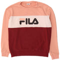 FILA Damen Sweatshirt-Pullover UK 16 Large Mehrfarbiger Farbblock
