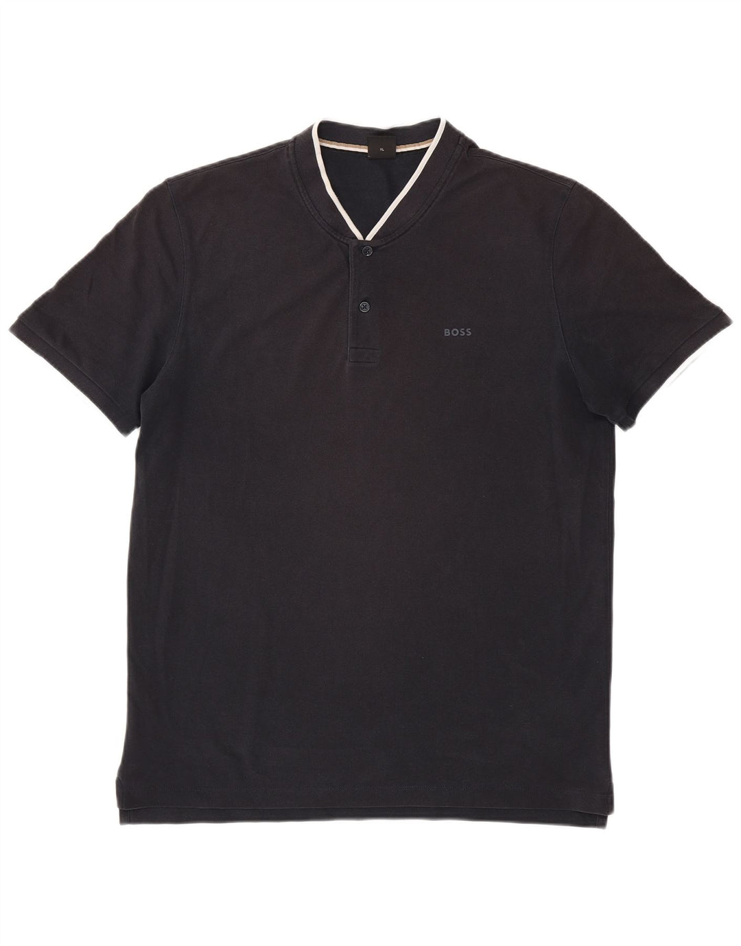 Hugo Boss Herren Poloshirt XL Schwarz gestreift