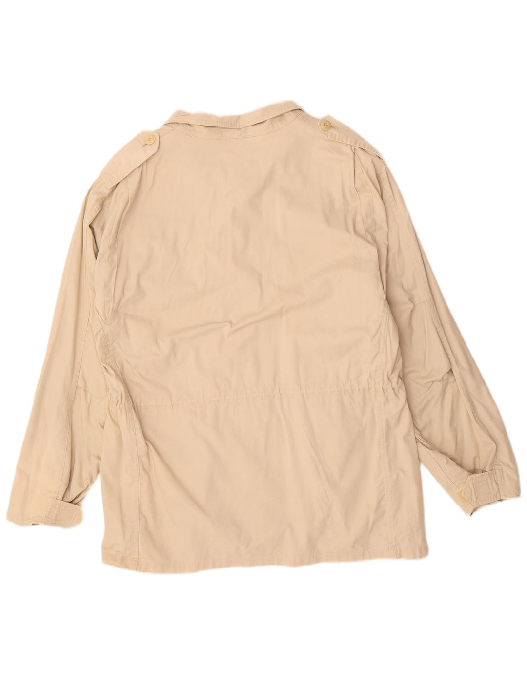 VINTAGE Herren Militärjacke UK 40 Große Beige Baumwolle