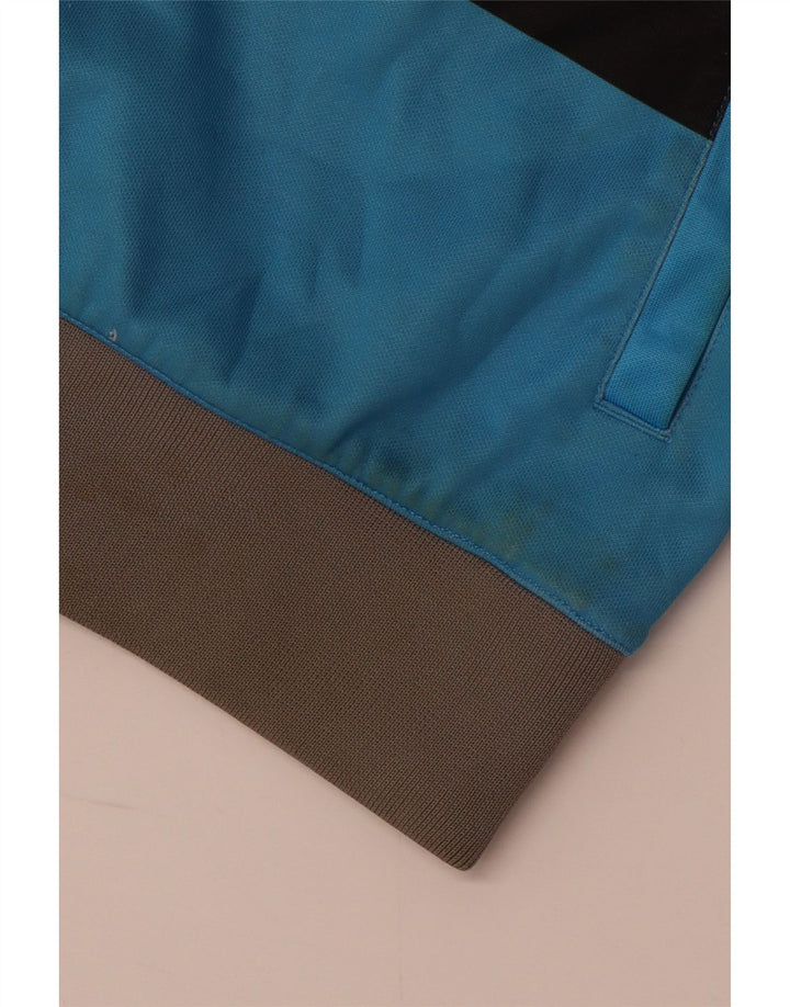 QUIKSILVER Damen-Trainingsanzug-Top-Jacke, UK 16, Größe L, Blau, Farbblock