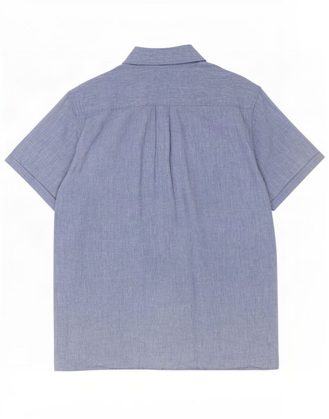 Barbour Herren Kurzarm-Hemd mit normaler Passform, großes blaues Leinen