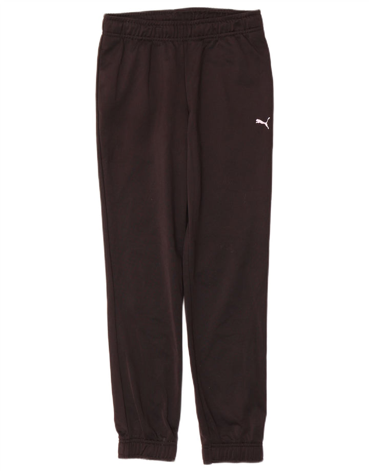 PUMA Jungen-Trainingshose, Jogginghose, 11–12 Jahre, schwarzes Polyester