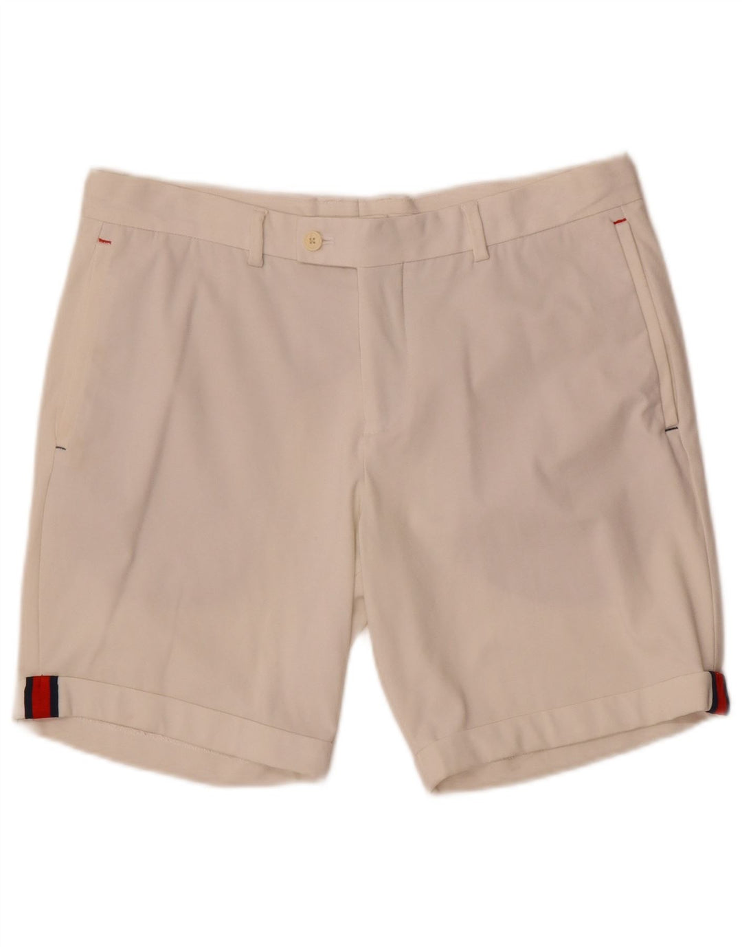 Zara Herren Chinoshorts EU 42 Large W32 Weiß