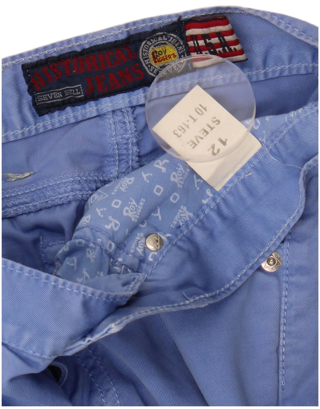 ROY ROGERS Seven Bell Slim Freizeithose für Jungen, 11–12 Jahre, W27 L29, Blau