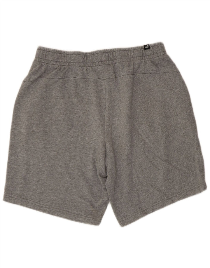 Puma Herren-Sportshorts, große, grau gefleckte Baumwolle