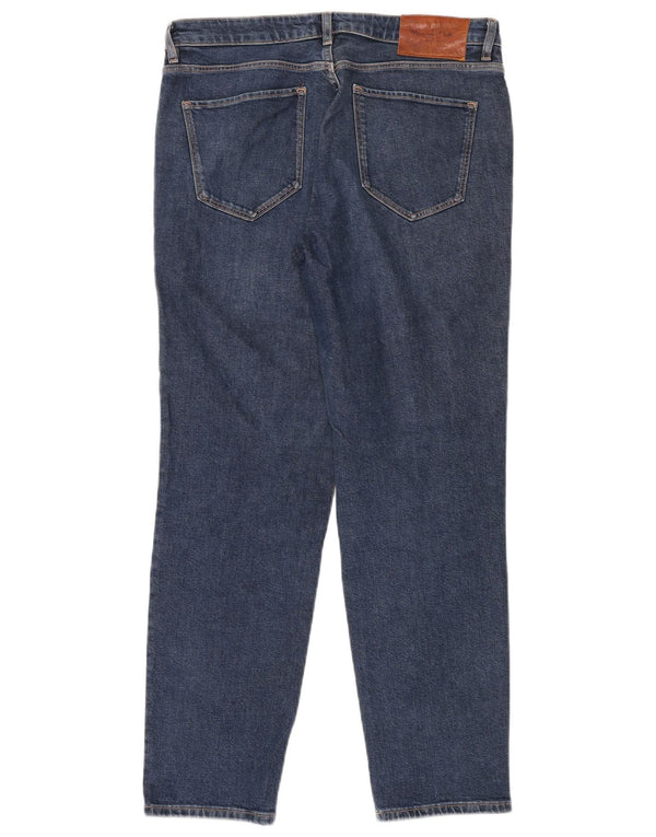 Massimo Dutti Damen Slim Jeans EU 40 Medium W30 L30 Blaue Baumwolle