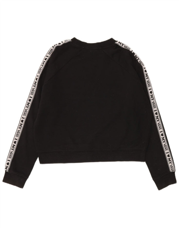 Vans Damen-Sweatshirt mit Grafik-Übergröße, Gr. 10, Größe S, Schwarz, Baumwolle