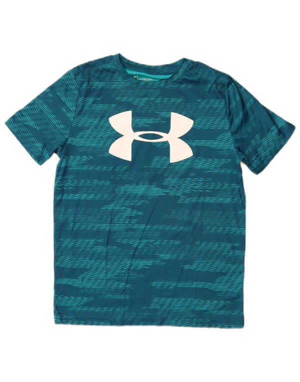 UNDER ARMOUR Heat Gear Grafik-T-Shirt für Jungen, 11–12 Jahre, Größe L, Blau