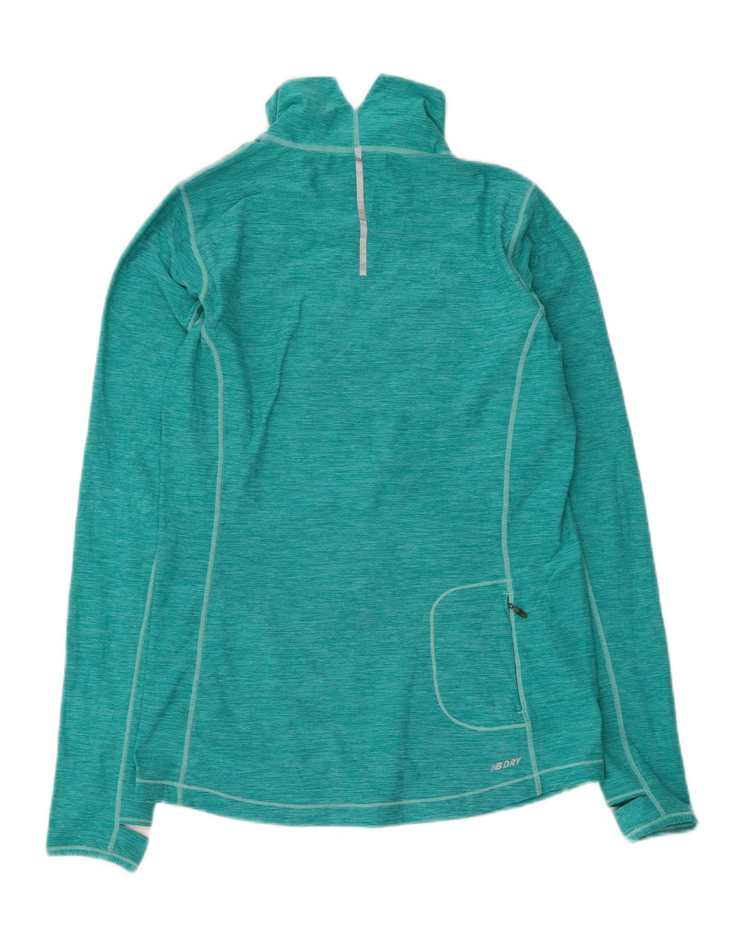 New Balance Damen-Pullover-Trainingsanzugoberteil mit Reißverschluss, UK 12, Mittelgrün