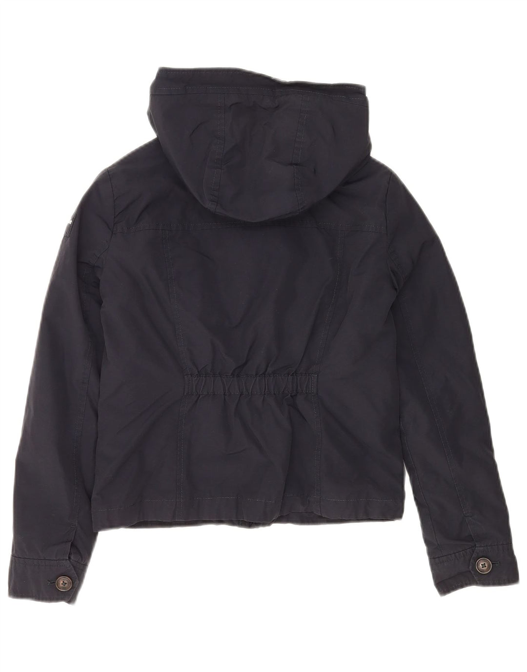 ABERCROMBIE & FITCH Mädchen-Bomberjacke mit Kapuze, 11–12 Jahre, Größe L, Marineblau
