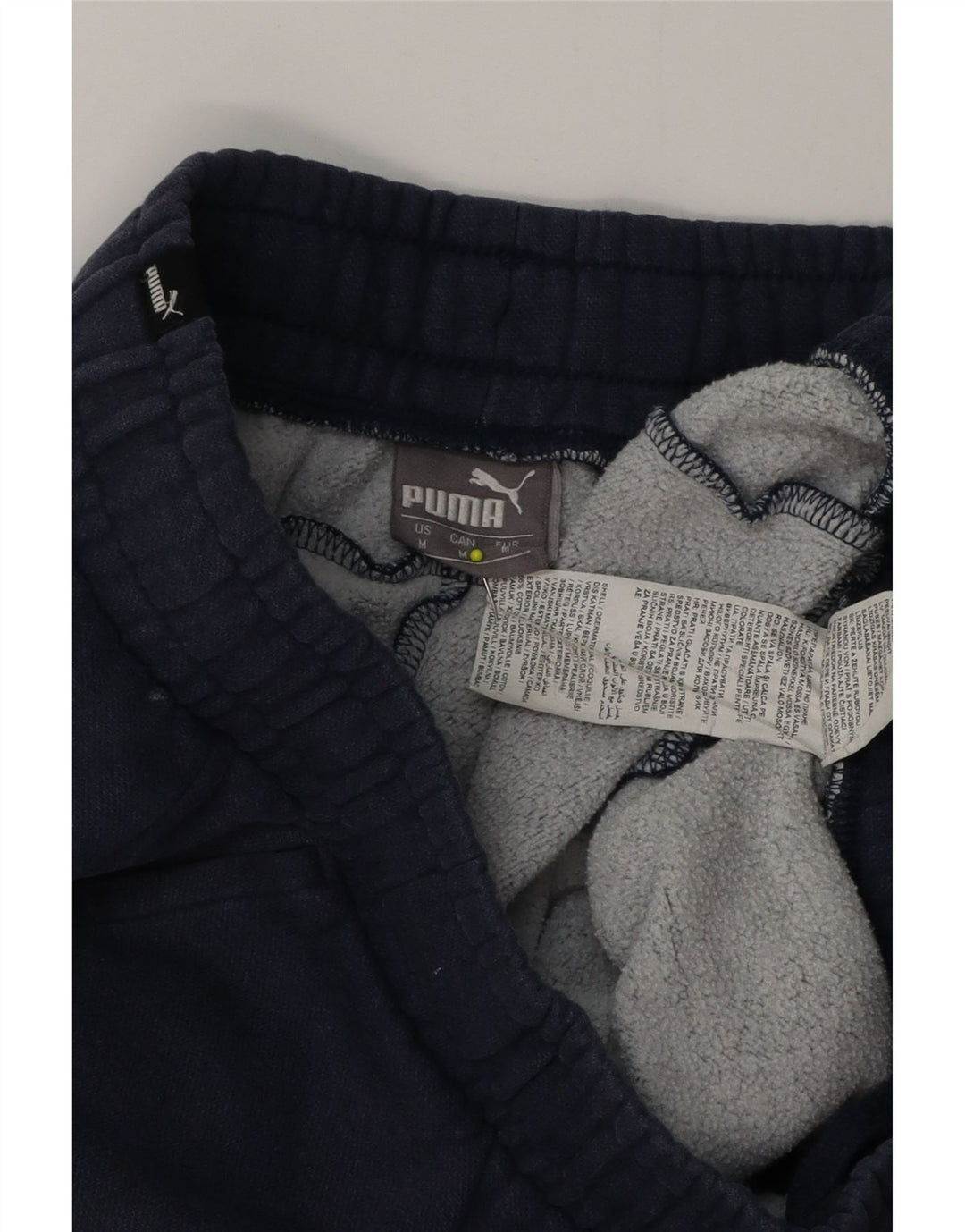 PUMA Herren-Trainingshose, Jogginghose, mittelblaue Baumwolle, Marineblau