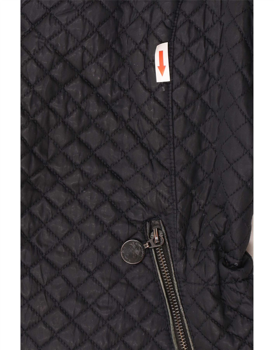 Massimo Dutti Damen Steppweste UK 18 XL Schwarz Polyester