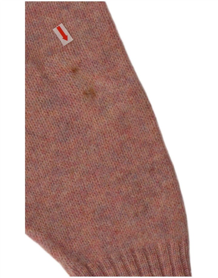 MC Kenzy Herren-Pullover mit Rundhalsausschnitt, mittelrosa Wolle