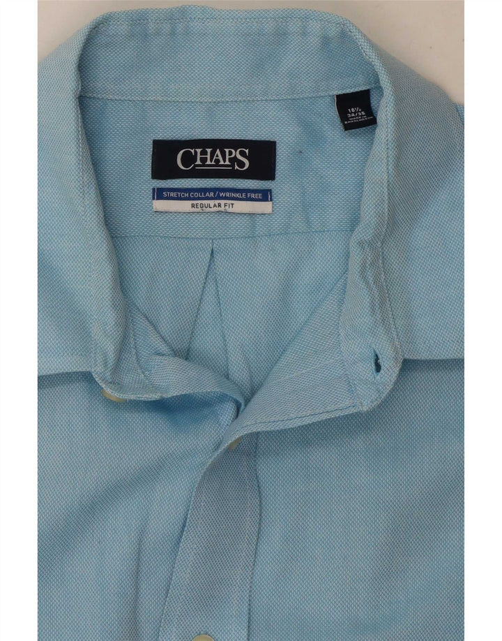 Chaps Herren-Hemd mit normaler Passform, Größe 16 1/2 Large, Blau