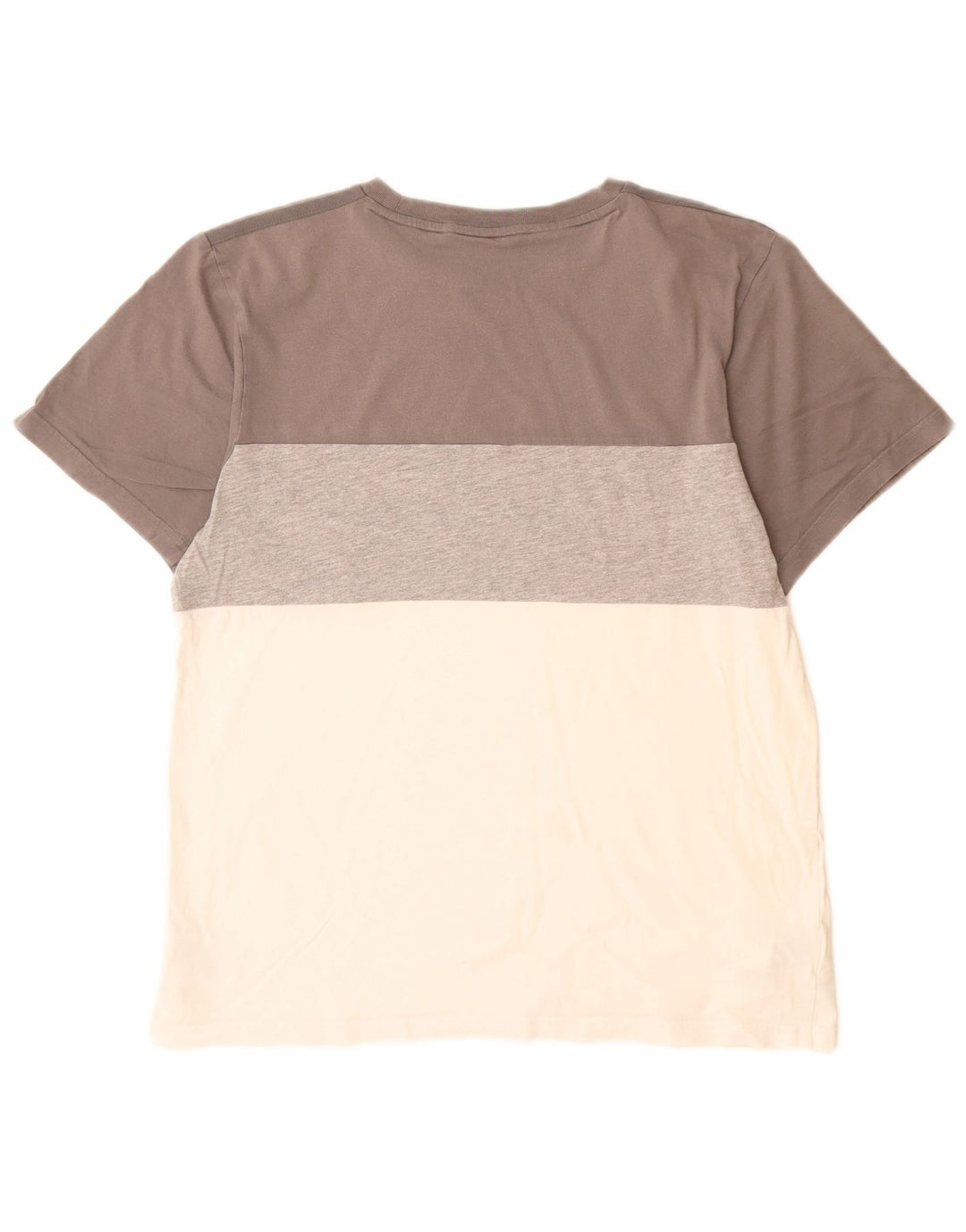 Adidas T-Shirt für Jungen, 15–16 Jahre, graue Farbblock-Baumwolle