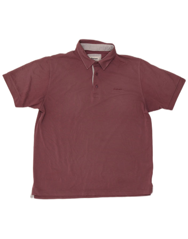 Rohan Herren-Poloshirt, groß, burgunderrot, Polyester