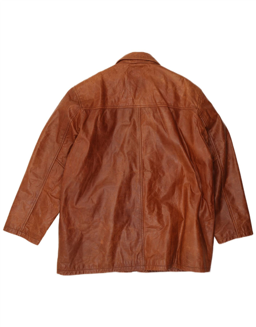 UNION RIVER Herren Lederjacke UK 42 XL Braunes Leder