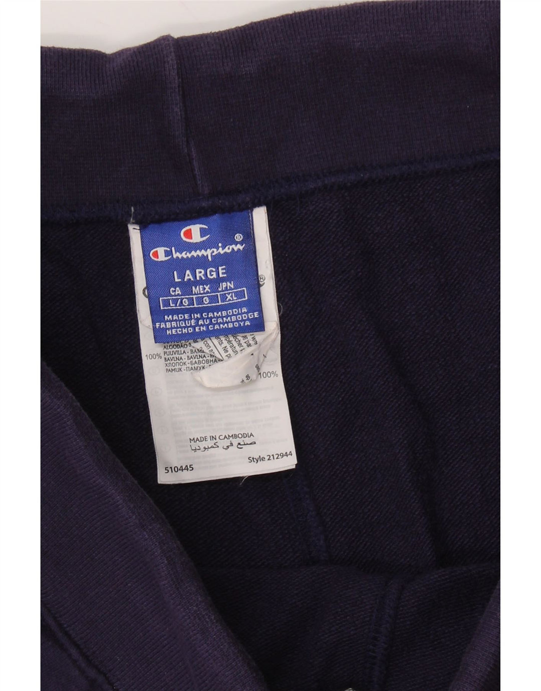 Champion Herren-Sportshorts, groß, marineblau, Baumwolle