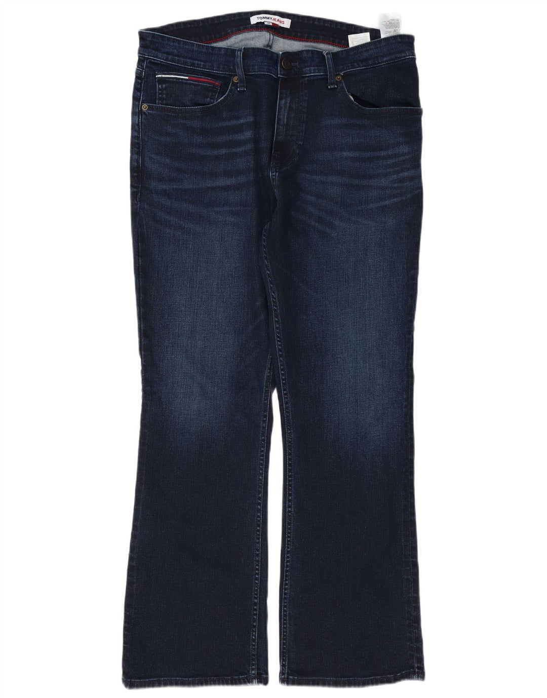 TOMMY HILFIGER Herren Bootcut Jeans W34 L30 Blaue Baumwolle