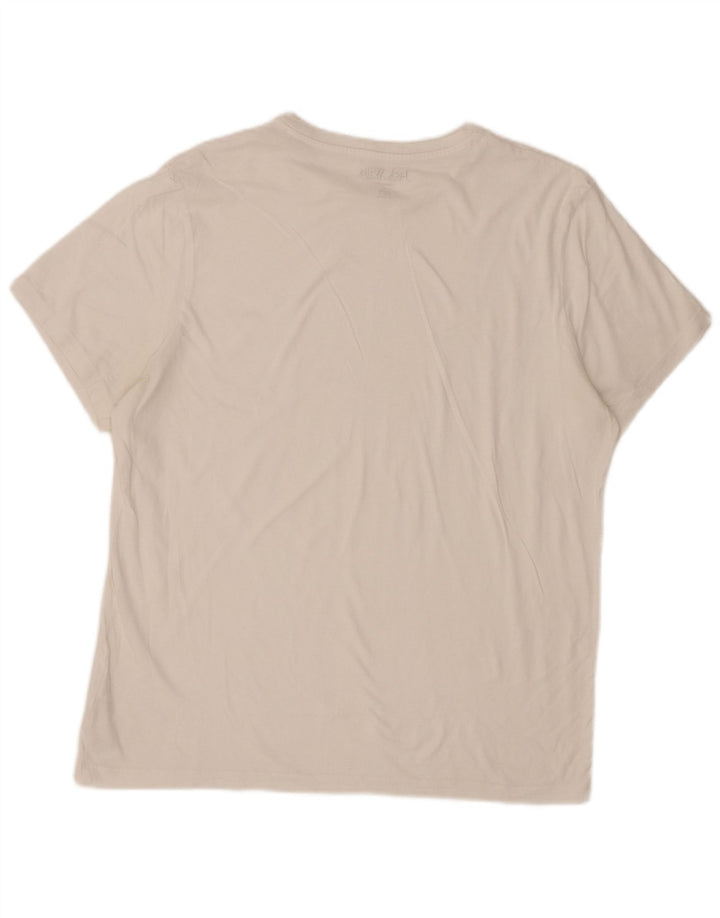 Jack Wills Herren-T-Shirt mit klassischer Passform, groß, aus weißer Baumwolle