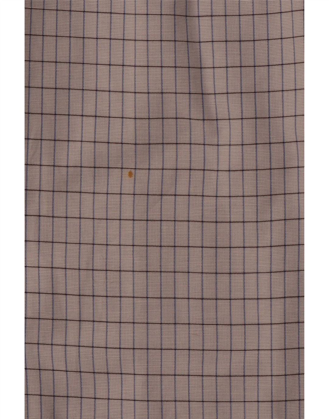 ERMENEGILDO ZEGNA Herrenhemd Größe 41 16 Große cremefarbene Karo-Baumwolle