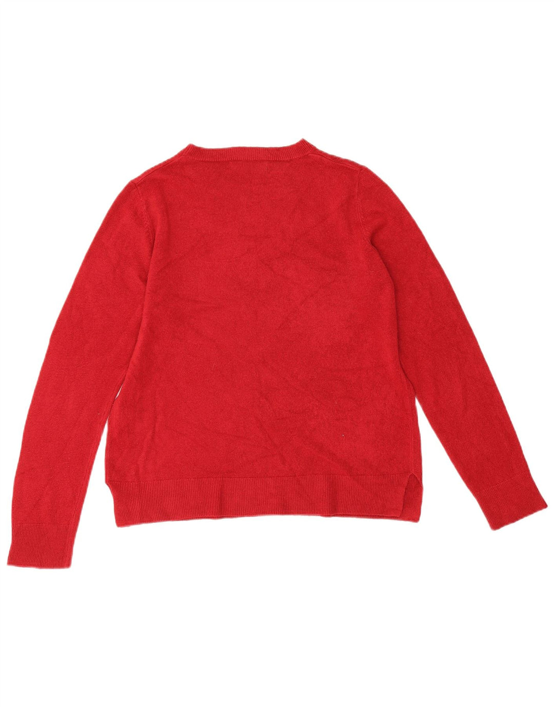 Marks & Spencer Damen-Pullover mit U-Boot-Ausschnitt, UK 14, Mittelrot, Acryl