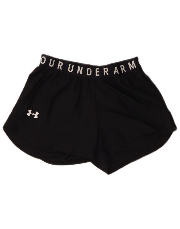 UNDER ARMOUR Damen Graphic Sport Shorts UK 4 XS Schwarz Polyester