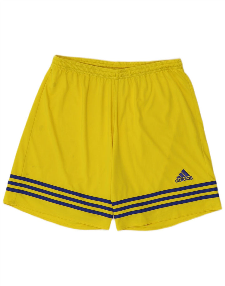Adidas Herren Climalite Sport Shorts Großes gelbes Polyester