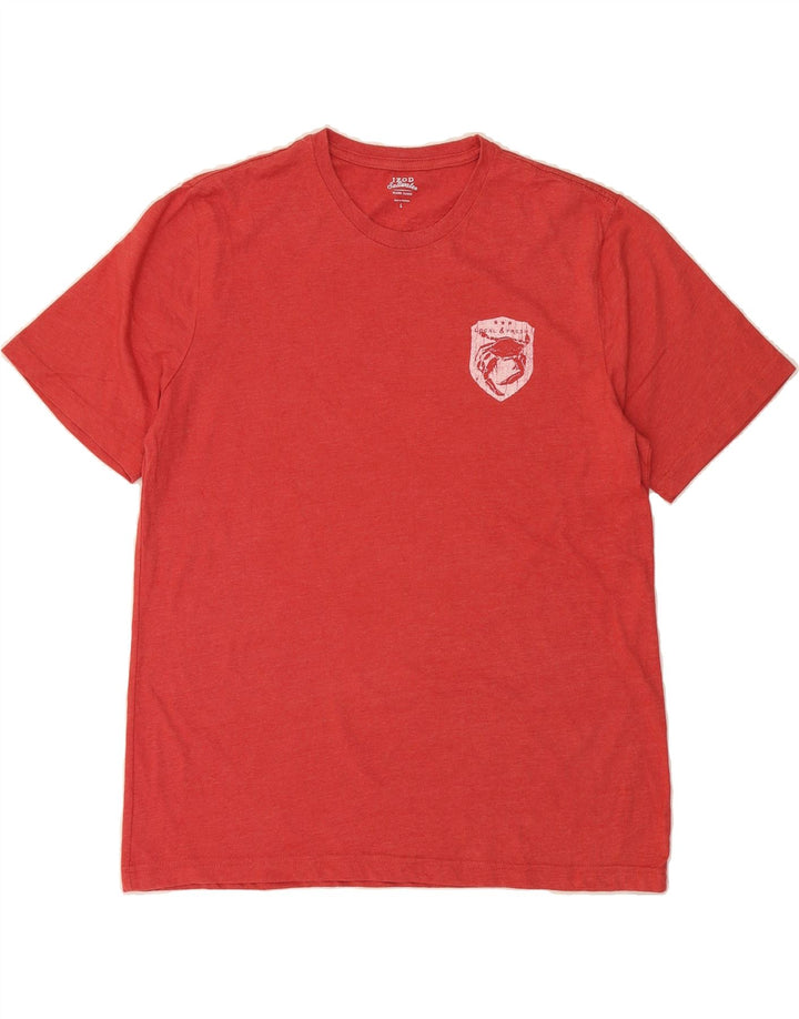 IZOD Mens Relaxed Fit Graphic T-Shirt Top Large Red Vintage Izod and Second-Hand Izod from Messina Hembry 