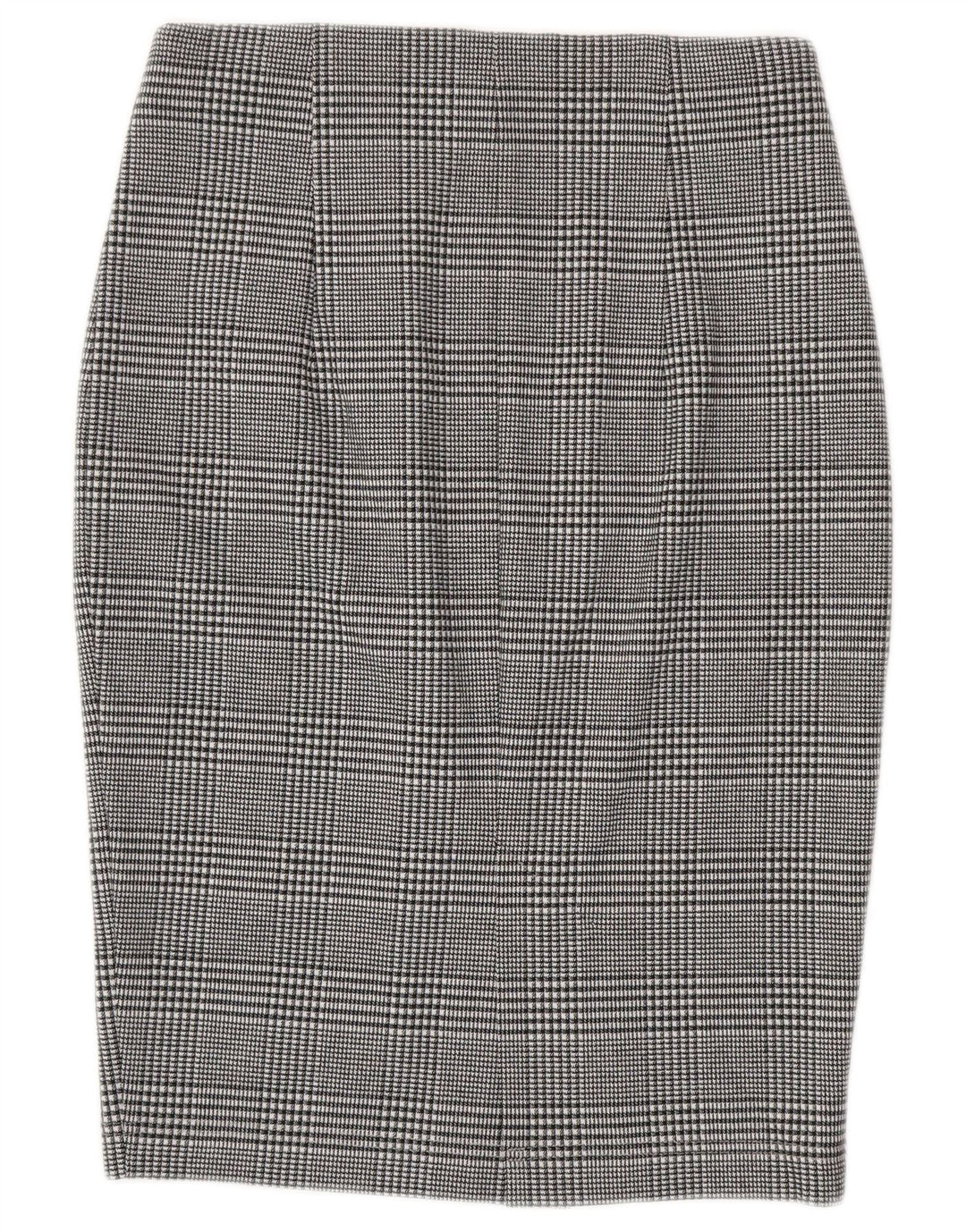 Marks & Spencer Damen Bleistiftrock UK 8 Small W28 Grau kariertes Polyester