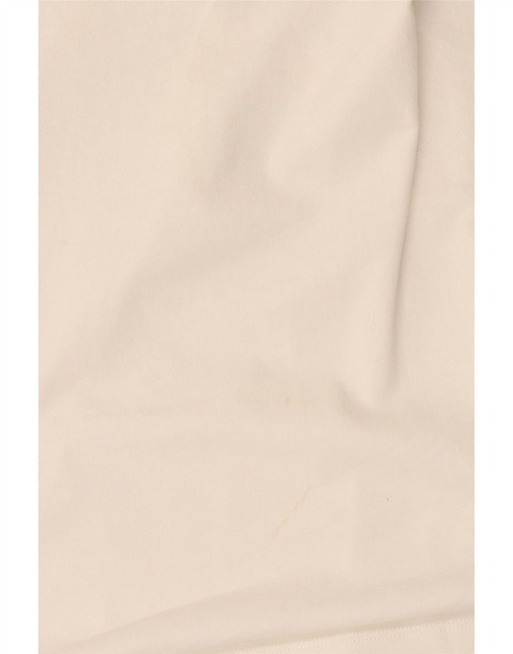 Moschino Damen-Blusenoberteil in Übergröße, UK 20 2XL, weiße Baumwolle