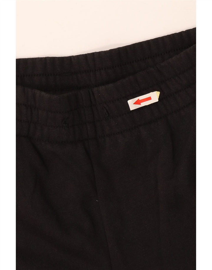 ADIDAS Damen Trainingshose Jogger UK 12/14 Mittelschwarze Baumwolle