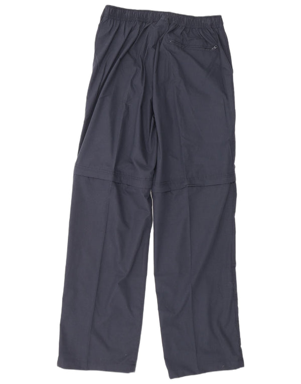 Asics Mens Straight Cargo Trousers XL W36 L34 Navy Blue Polyester