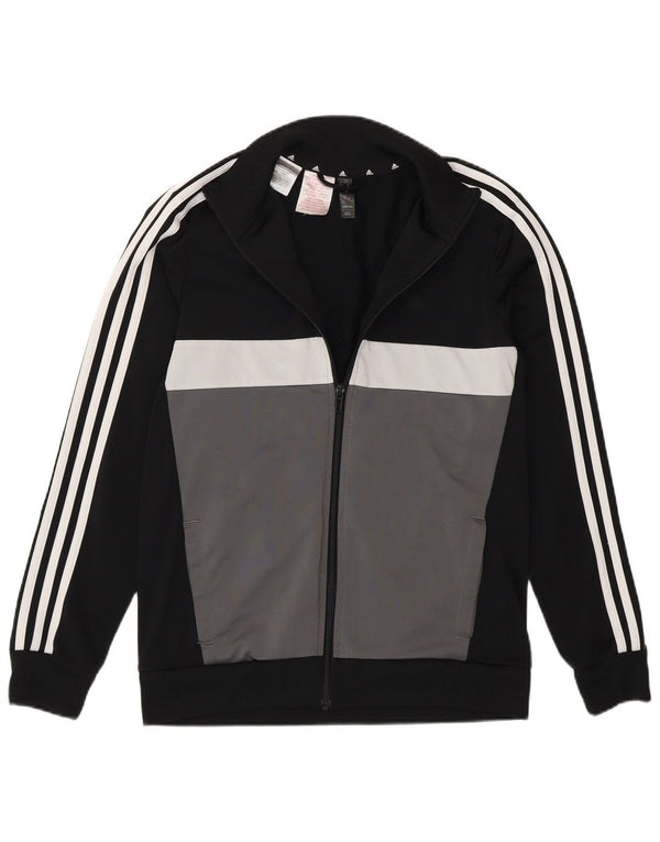 Adidas Jungen Aeroready Graphic Trainingsanzug Top Jacke 13-14 Jahre Schwarz