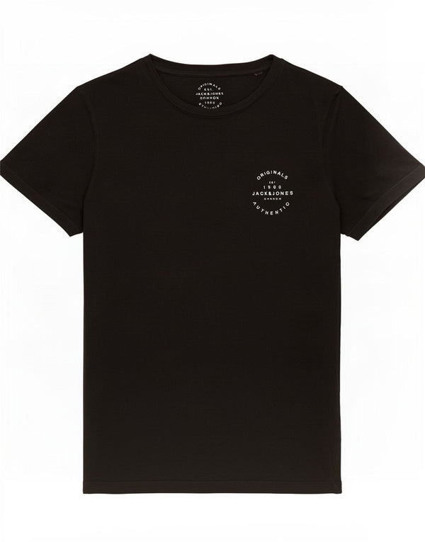 Jack & Jones Herren T-Shirt Top Large Schwarz Baumwolle