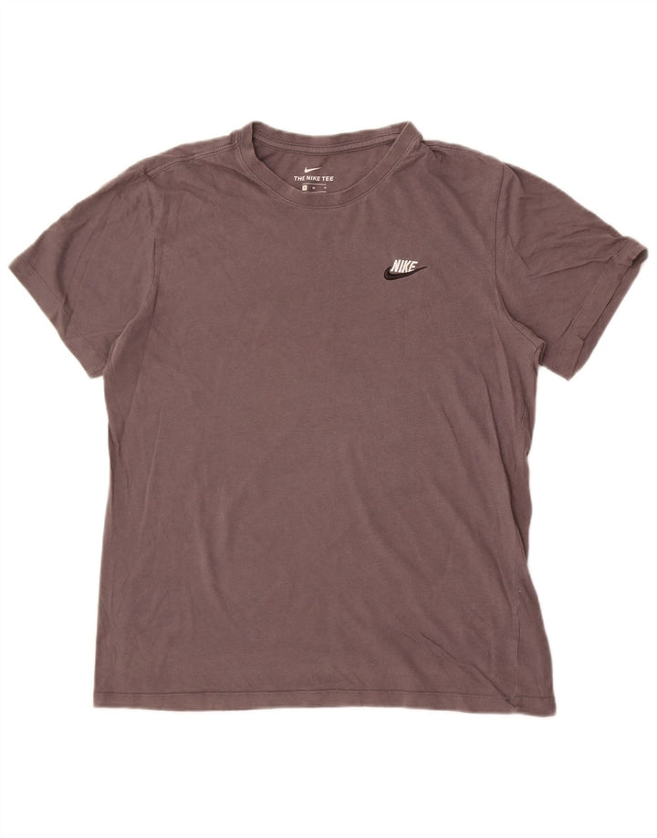 Nike Herren-T-Shirt aus mittelgrauer Baumwolle