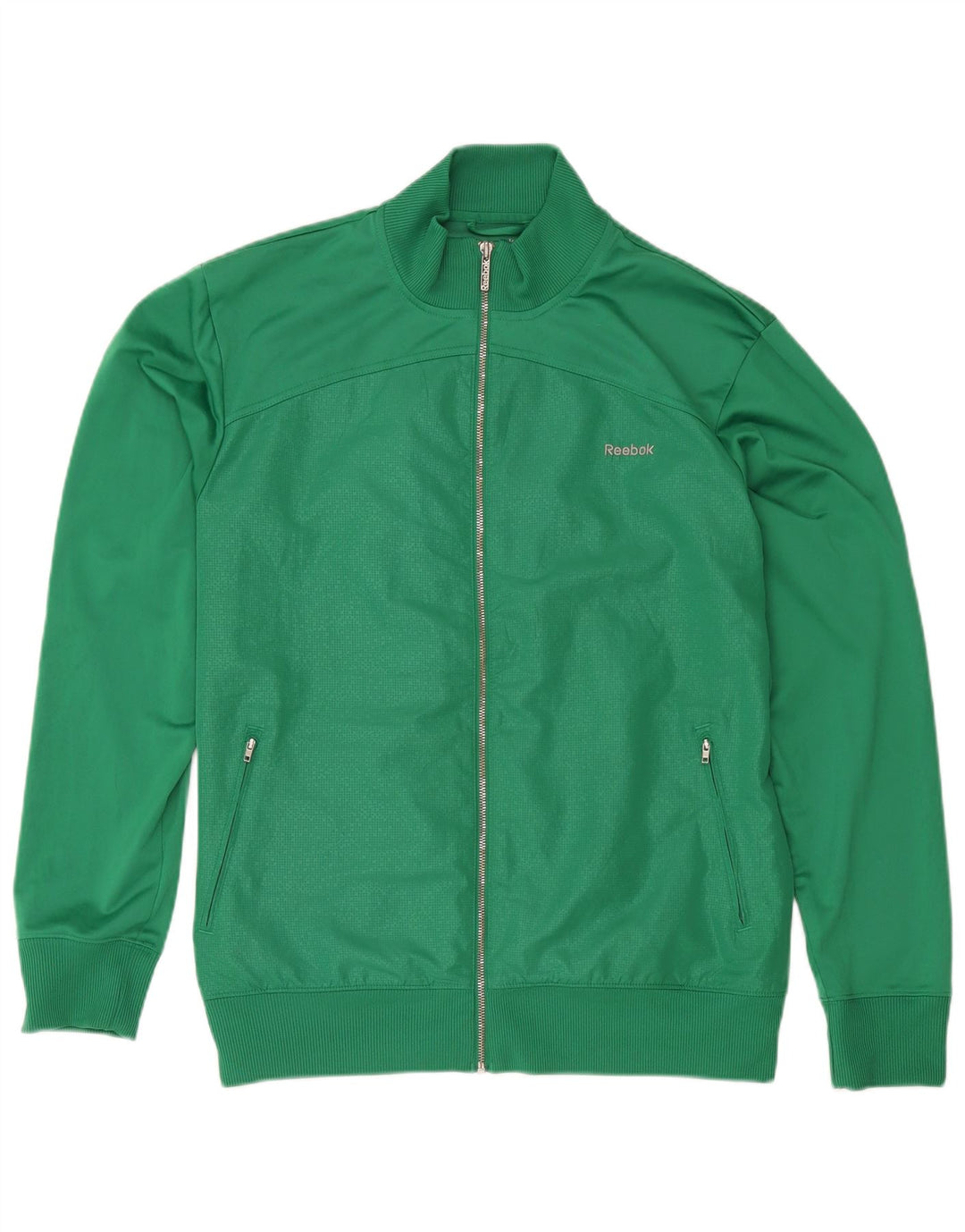Reebok Herren Trainingsanzug Top Jacke XL Grün Polyester
