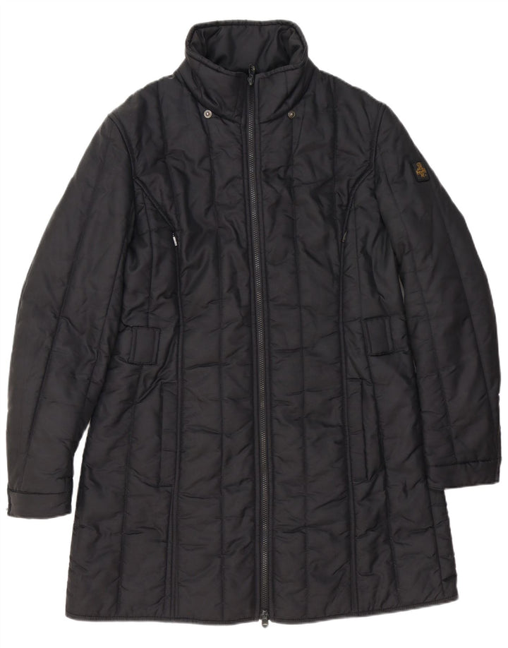 Refrigiwear Wattierter Damenmantel UK 16 Large Schwarz Polyester