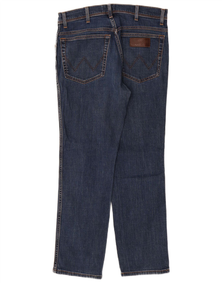 Wrangler Damen Texas Slim Jeans W33 L30 Blaue Baumwolle