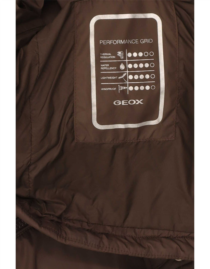 Geox Herren Regular Fit Wattierte Jacke UK 38 Mittelbraun